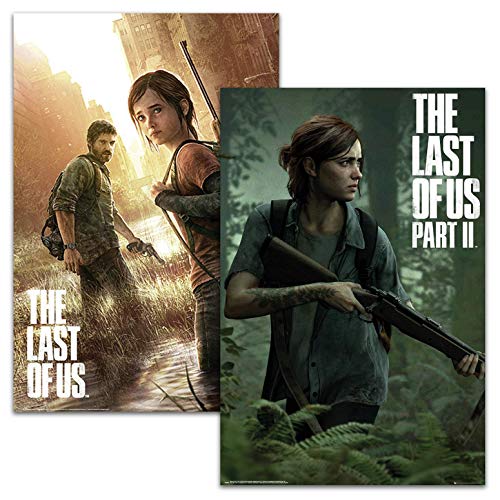 Close Up The Last of Us Part I & II Posterset (61 cm x 91,5 cm) 2er Set Videospiel Poster, mehrfarbig