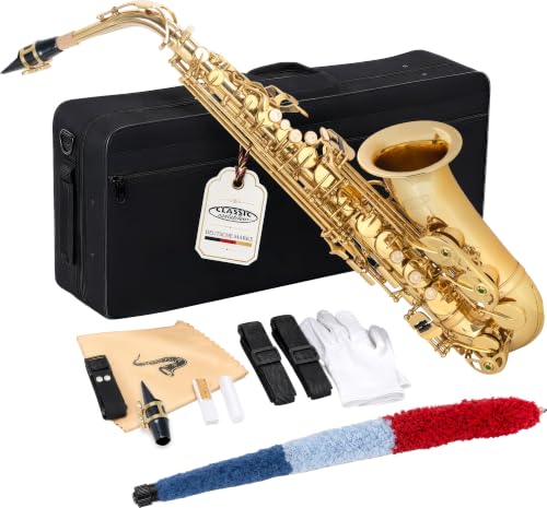 Classic Cantabile AS-450 Eb-Altsaxophon, Altsax aus Messing, Klarlack
