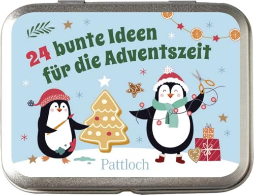 24 Bunte Ideen für die Adventszeit: Weihnachtliche Bastel-, Spiel- und Backideen für die Adventszeit. Kreative Beschäftigungen für Kinder ab 5 Jahren