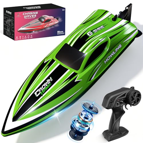 Ferngesteuertes Boot, 55KM/H RC Boot ferngesteuert mit Bürstenloses