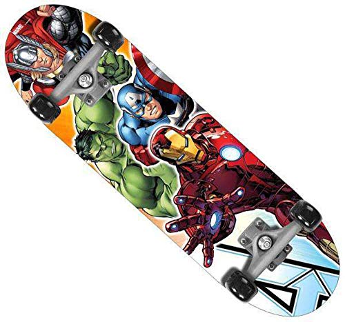 STAMP Skateboard 28x8 AVENGERS, BLAU