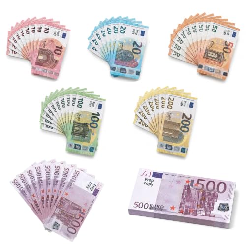 Kaiweener 300 Blätter Spielgeld,Enthält 6 Stückelungen 10/20/50/100/200/500