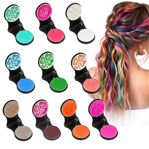 10 Farben Haarkreide FüR MäDchen Set, Auswaschbare Farben Haarkreide