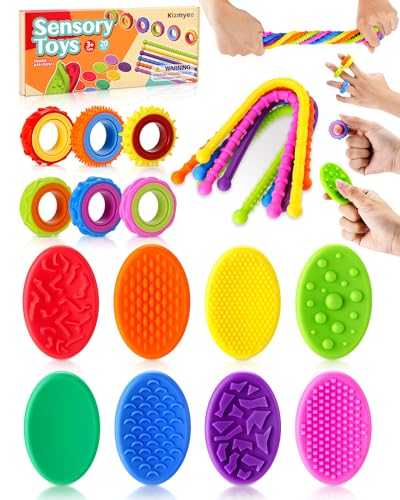 Kizmyee 20 Stück Fidget Toys, Sensorik Spielzeug für Adhs Hilfsmittel, Anti
