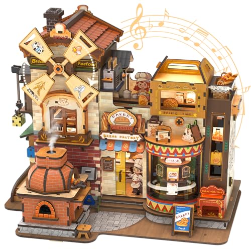 CUTEBEE 3D Holzpuzzle Erwachsene Bread Factory – DIY Modellbausätze