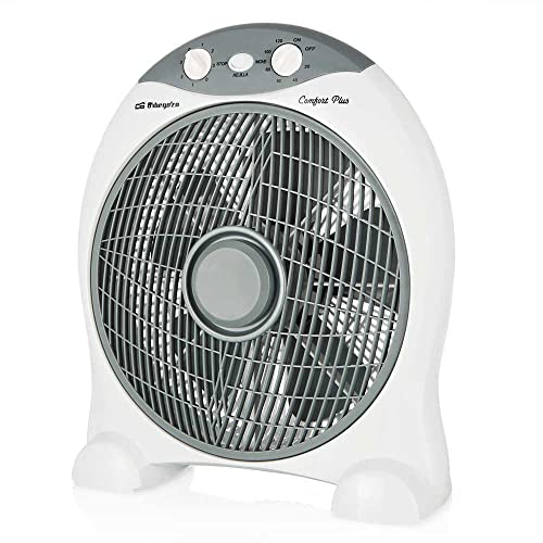 Orbegozo BF 1030 - Ventilator mit 5 Blättern, 3 Geschwindigkeiten, Timer, Umkippschutz, 45 W