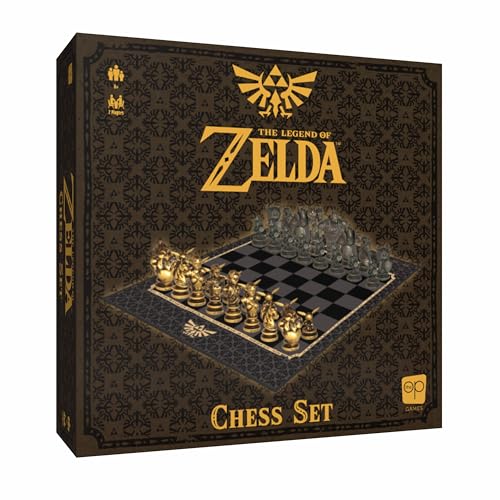 USAopoly The Legend of Zelda Collector's Chess Set – Strategiespiel – Für Zelda-Fans – 2 Spieler | 60+ Min | Ab 8 Jahren – Englisch