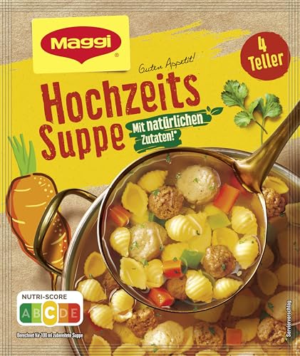 Maggi Guten Appetit, Hochzeits Suppe, 57g Beutel, ergibt 4 Teller, 1er Pack (1 x 57g)