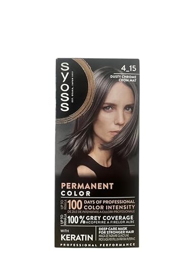 Syoss Permanent Coloration Haarfärbemittel, 4.15 Smoke Chrome 115 ml