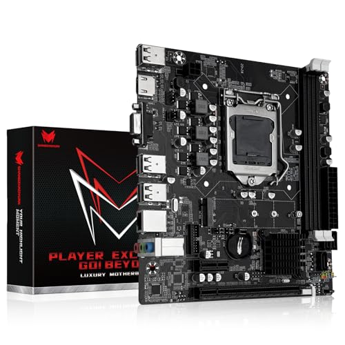 SHANGZHAOYUAN H61C Mainboard LGA 1155 Gaming Motherboard für Intel 2th/3th Gen i3,i5,i7/Xeon E3 V2/Pentium Series CPUs, PCIe X16, 100M LAN, DDR3, NVME/NGFF M.2, VGA, HDMI-kompatibel