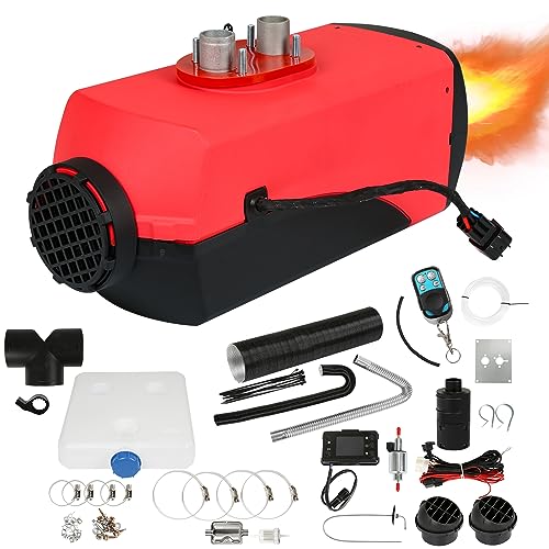 Fiqops Standheizung Diesel 8kw 12V, Standhezung Dieselheizung mit Fernbedienung & LCD-Bildschirm, Schnelles Aufheizen, Geringe Geräuschentwicklung, für LKW, Transporter, Wohnmobil