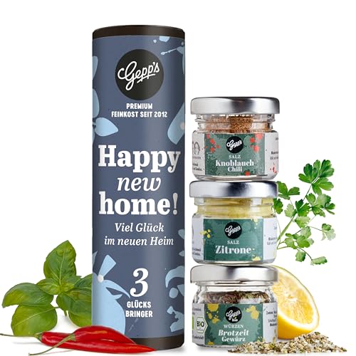 Gepp's Feinkost Gewürz Geschenk zum Einzug I 3 kleine Einzugsgeschenke