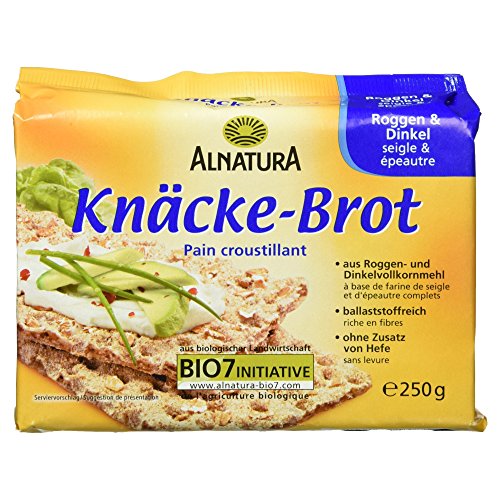 Alnatura Bio Knäckebrot Roggen und Dinkel, 250 g
