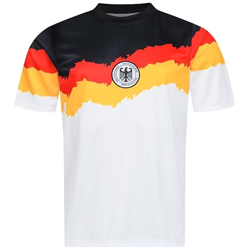 JELEX Performante Herren Trikot | mit eingesticktem Logo & Kurzarm | modernes Design für Fußballfans | ideal für Sammler (DE/NL/SE/PL, Alphanumerisch, M, Regular, Regular, Deutschland Heim)