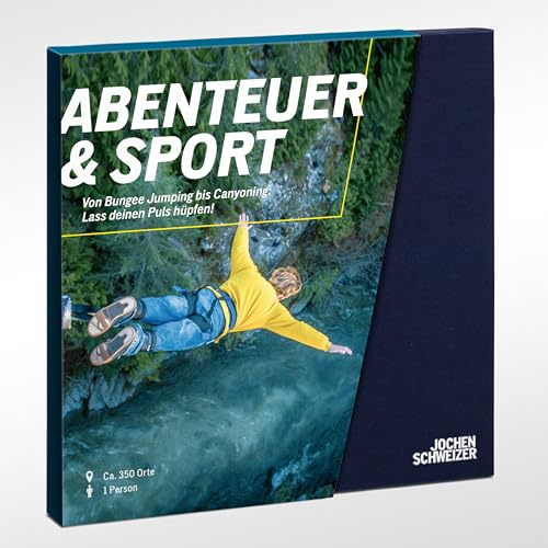 JOCHEN SCHWEIZER Geschenkbox Abenteuer & Sport, Erlebnisgeschenk für 1 Person, freie Erlebnis-Auswahl an ca. 298 Orten