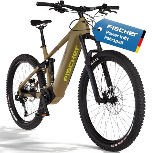 Fischer E-Bike MTB Montis 10.0i Ultimate Elektrofahrrad für Damen und Herren, RH 46, Mittelmotor 90 Nm, 36 V Akku