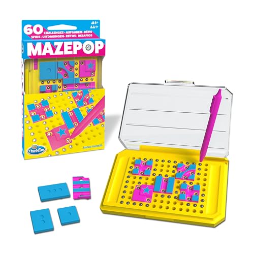ThinkFun Mazepop - Logikspiel ab 8 Jahre, Denkspiel ab 1 Spieler