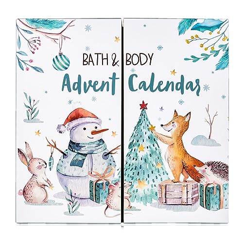 Accentra Adventskalender HAPPY HOLIDAYS 2026, Weihnachtskalender für Mädchen mit 24 Beauty Überraschungen in buchförmiger Box, Geschenkidee mit Pflegeprodukten für Advent und Weihnachten