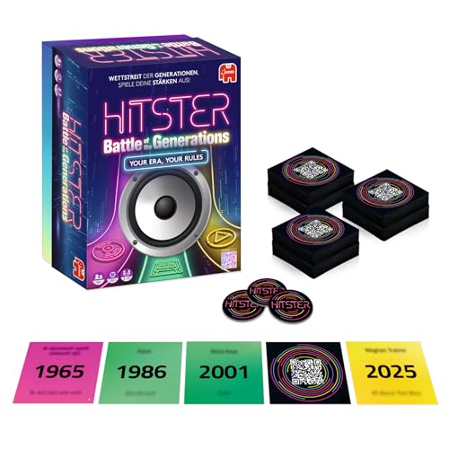 Hitster Battle of the Generations - Musik Party Brettspiel für Erwachsene