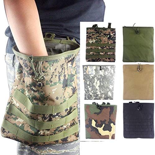 Gexgune Taktische verstellbar/Faltbare Molle Recovery Paintball Magazin Mag Dump Beutel (6 Farbe optional)