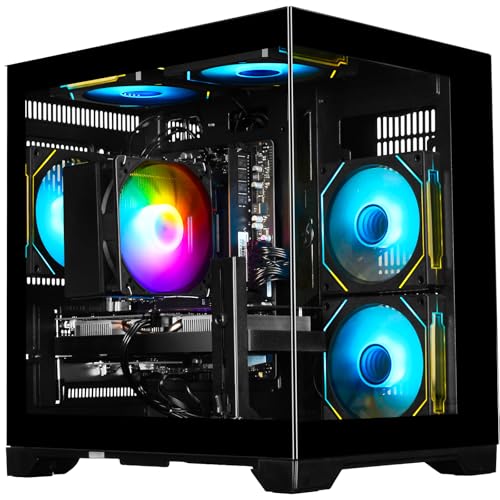 WIWB Gaming PC Tower Ryzen 5 5500 GeForce RTX 3050 8GB Grafikkarte,