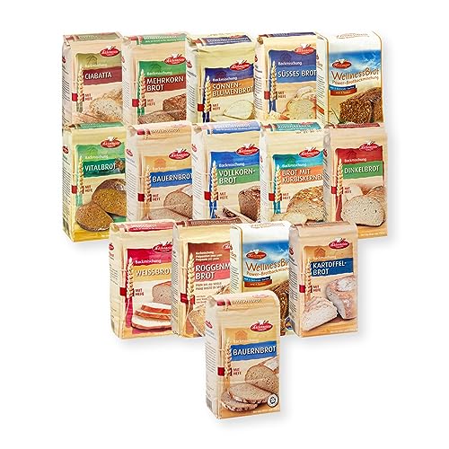 Bielmeier - Küchenmeister Brotbackmischungen 15teiliges Kennenlern-Set,1er Pack (1 x 7.5 kg)
