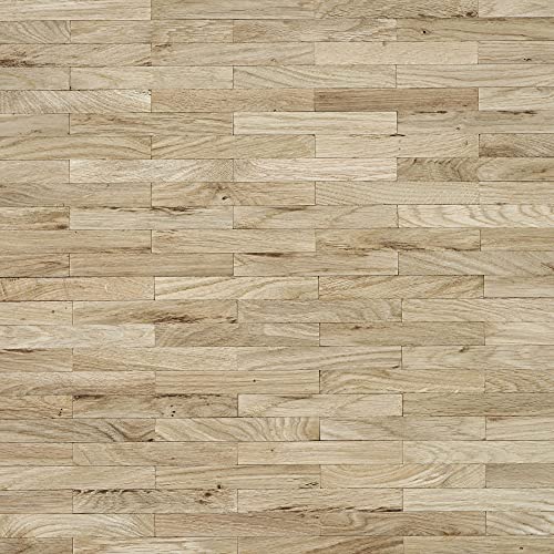 Mosaikparkett EICHE rustikal englischer Verband 1 Quadratmeter, Massivparkett roh unbehandelt