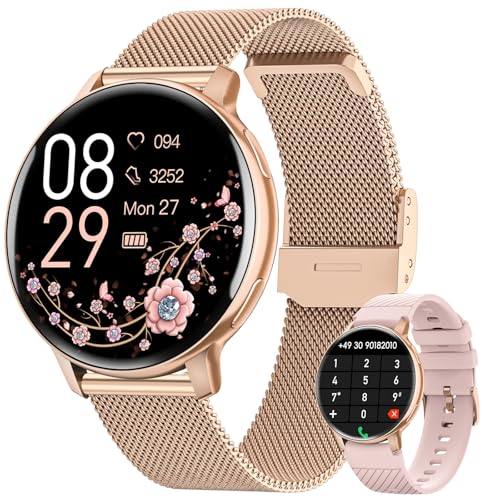 Smartwatch Damen Rund, 1.39