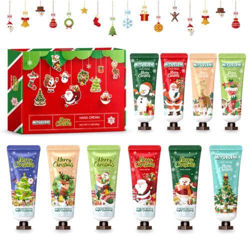 10 Stück Handcreme Weihnachten, kleine Weihnachtsgeschenke für Kollegen