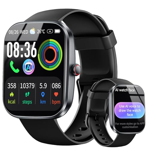 uaue AI Smartwatch Herren Damen, 1.91