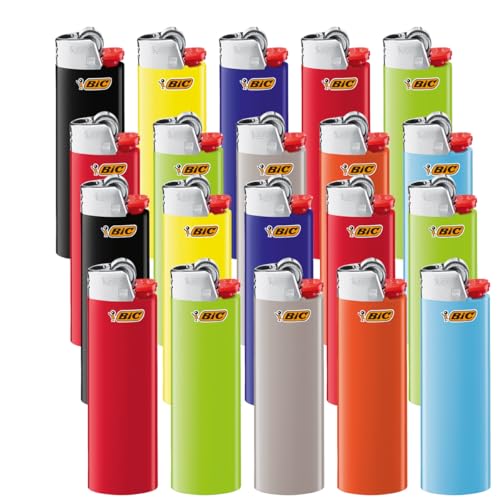 25 BIC Maxi J26 Feuerzeuge mit Kindersicherung farbig sortiert