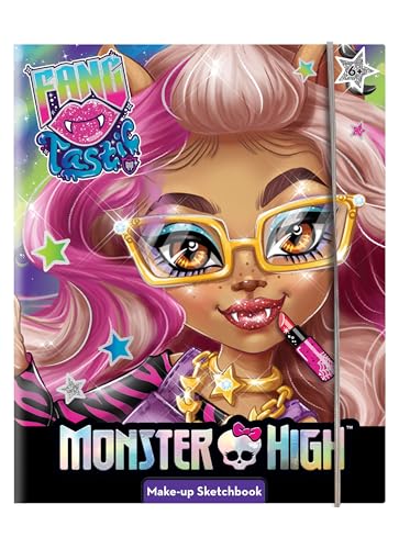 Lisciani - MONSTER HIGH - Make-up und Malaktivitätsbuch - Fantastisches Make-up - Für Kinder ab 6 Jahren - 44 Seiten - Enthält Skizzenbuch mit Make-up-Set & Spiegel