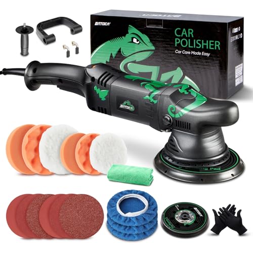 BATOCA 2026 T1 Exzenter Poliermaschine Orbital 15mm,1100W Polier Set