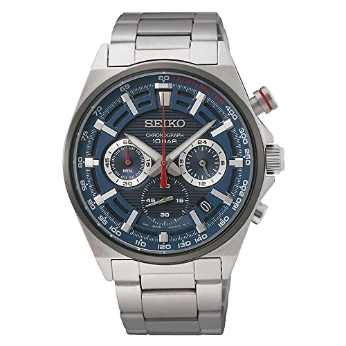 Seiko Herren-Uhr Quarz Edelstahl mit Edelstahlband SSB407P1