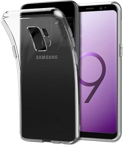 Oprimio Kristallklar Hülle für Samsung S9 [Silikon Hülle] [%100 Durchsichtig] [Deutsche Material] [Ultra Dünn] Klar Handyhülle für Samsung Galaxy S9