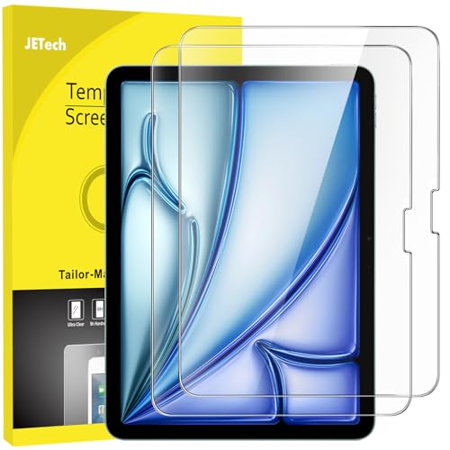 JETech Schutzfolie für iPad Air 11 Zoll M4/M3/M2 (2026/2025/2024), 9H Gehärtetes Displayschutz, HD Klar, 2 Stück