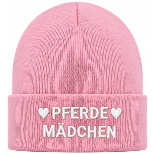 YJAUBKJOG Strickmütze Pferde Mädchen Geschenk Beanie für Pferdemädchen