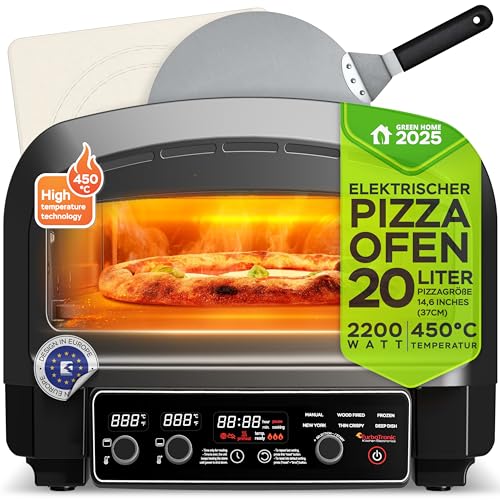 Elektrischer Pizzaofen bis 450°C für 37cm (14,6