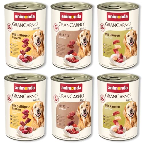 animonda GranCarno Adult Hunde Nassfutter Deftige Variation (6 x 400 g)