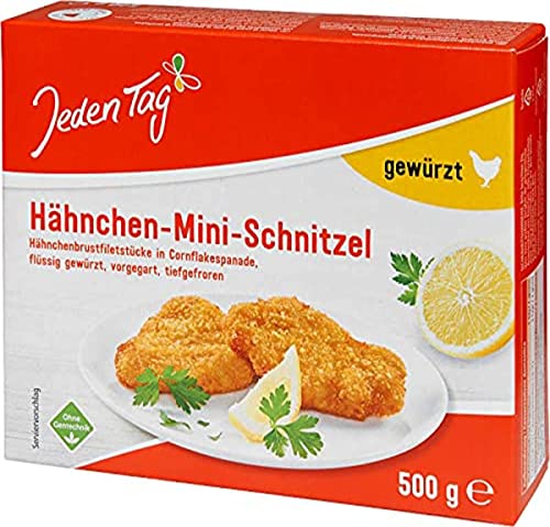 Jeden Tag Hähnchen Mini Schnitzel, 500 g (Tiefgefroren)