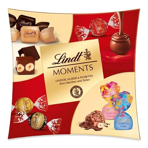 Lindt Schokolade | Moments Mischung, 223g Box, Geschenk