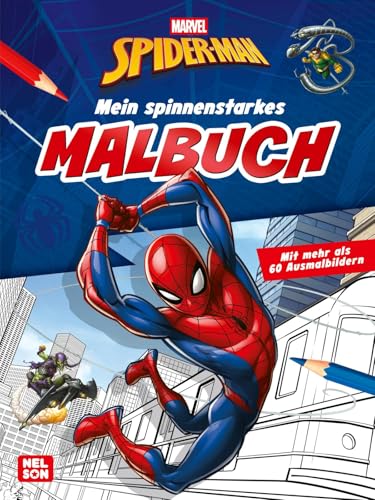 MARVEL Spider-Man: Mein spinnenstarkes Malbuch: 64 coole Ausmalmotive | Für kleine Spider-Man-Fans ab 4 Jahren