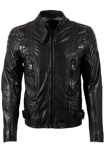 Mauritius Highway 2 Slim Fit LAGIV Männer Lederjacke schwarz 3XL