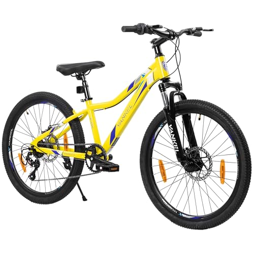 Sinaopus Mountainbike 24 Zoll Jungen Mädchen Kinderrad 6 Gang Schaltung Kettenschaltung