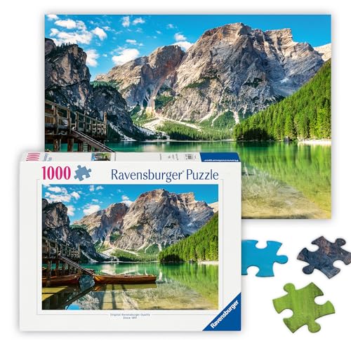 Ravensburger Puzzle 12000363 1000 Teile - Pragser Wildsee, Dolomiten, Südtirol - Puzzle für Erwachsene und Kinder ab 14 Jahren, Landschafts-Motiv, [Exklusiv bei Amazon]