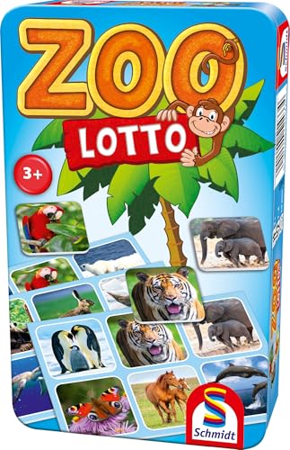 Schmidt Spiele 51433 Zoo Lotto, Bring Mich mit Spiel in der Metalldose, bunt