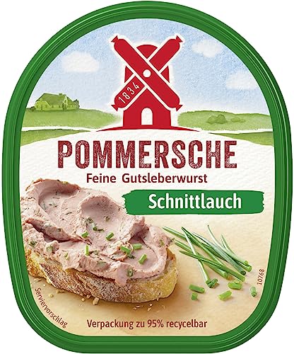 Pommersche Gutsleberwurst mit Schnittlauch 125g im Becher