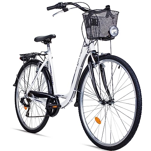 Bergsteiger Florenz Damenfahrrad 28 Zoll Retro Citybike mit 7 Gängen
