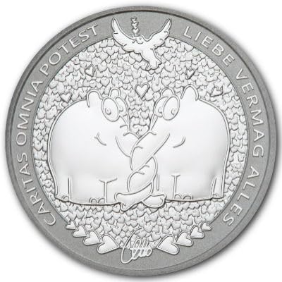 Generisch 1 Unze Silbermünze Ottifanten - Rüsselfanten - 2024 - 
