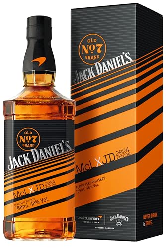 Jack Daniel's Old No.7 Tennessee Whiskey - McLaren Limited Edition 2024 - Inklusive Geschenkverpackung - zwei ikonische Marken, eine unverwechselbare Flasche -0.7L/40% Vol.
